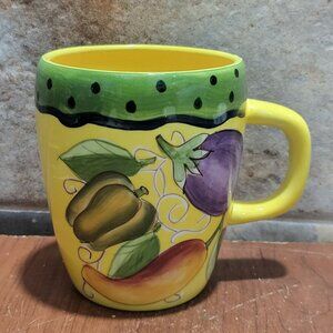 Gates Ware Vegetable Coffee Mug Yellow Cup